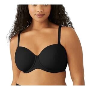 Maidenform Size 38DDD Convertible Strapless Underwire Bra Black Multiway NWT